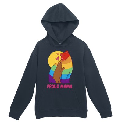 Lesbian Mama Bear Gift Lgbtq Proud Lgbtq Mom Gift Urban Pullover Hoodie