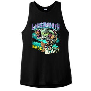 Large Mouth Bass Ladies PosiCharge Tri-Blend Wicking Tank