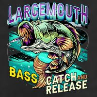 Large Mouth Bass 7 Panel Mesh Trucker Snapback Hat