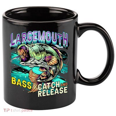 Large Mouth Bass 11oz C Handle Ceramic Mug