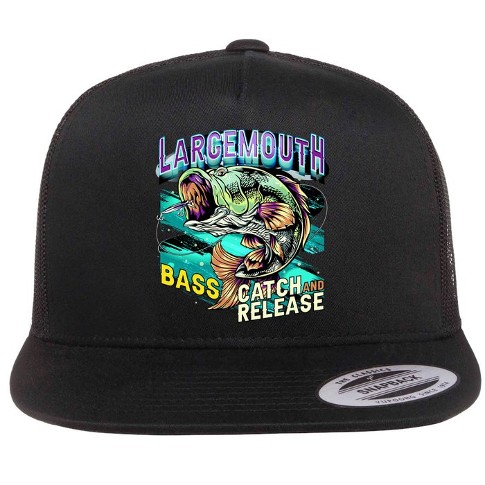 Large Mouth Bass Flatbill Hat