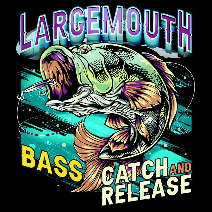 Large Mouth Bass Flatbill Hat