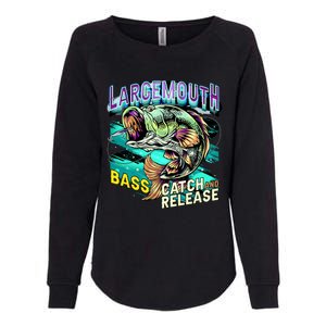 Large Mouth Bass Womens California Wash Sweatshirt