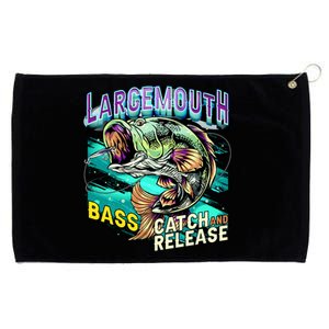 Large Mouth Bass Grommeted Golf Towel