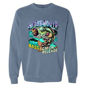 Large Mouth Bass Garment-Dyed Sweatshirt