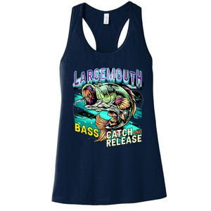 Large Mouth Bass Women's Racerback Tank