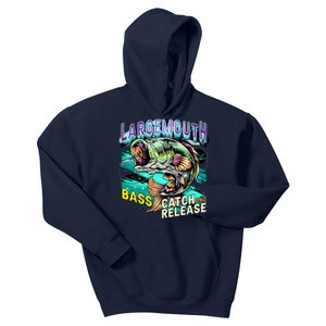 Large Mouth Bass Kids Hoodie