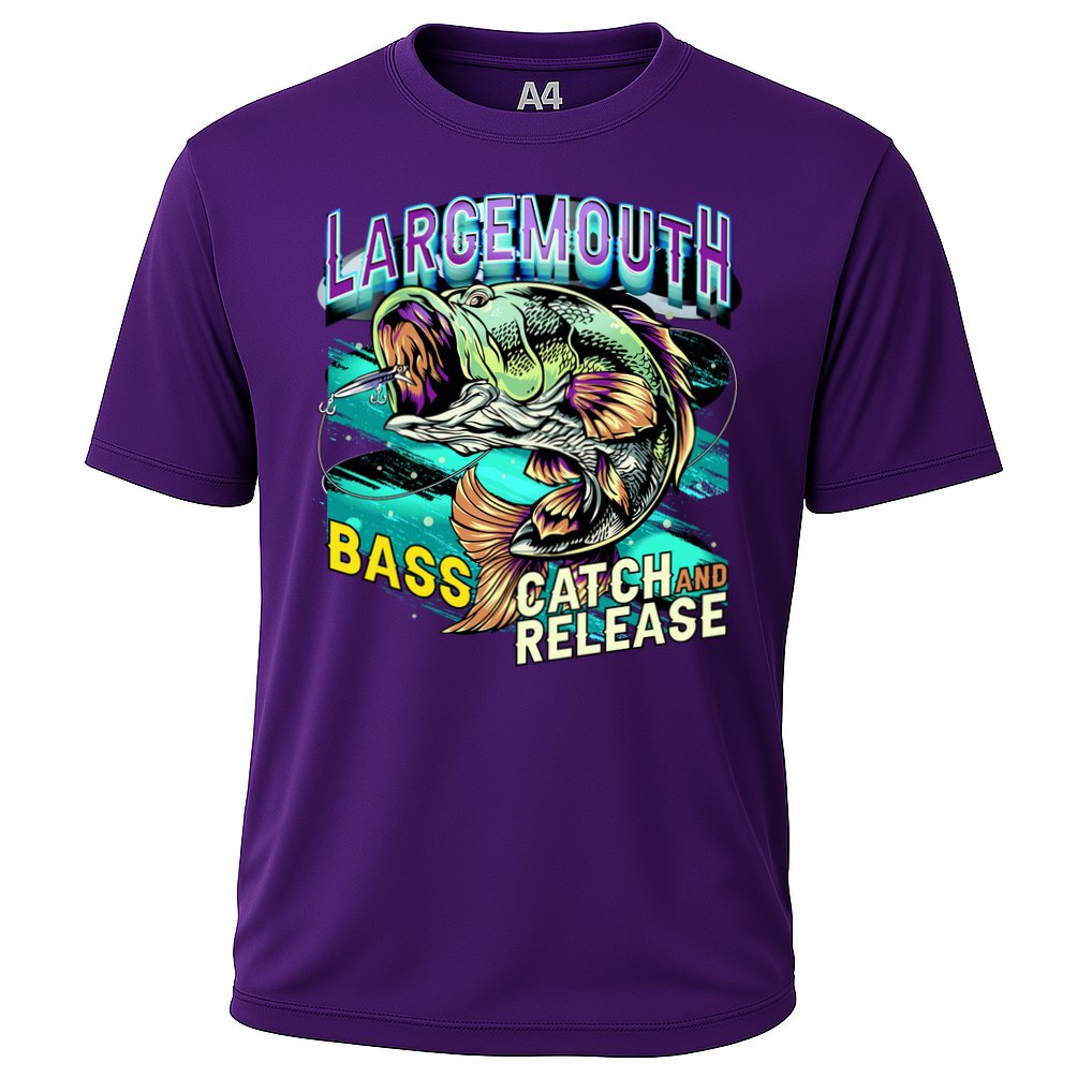 Large Mouth Bass Cooling Performance Crew T-Shirt