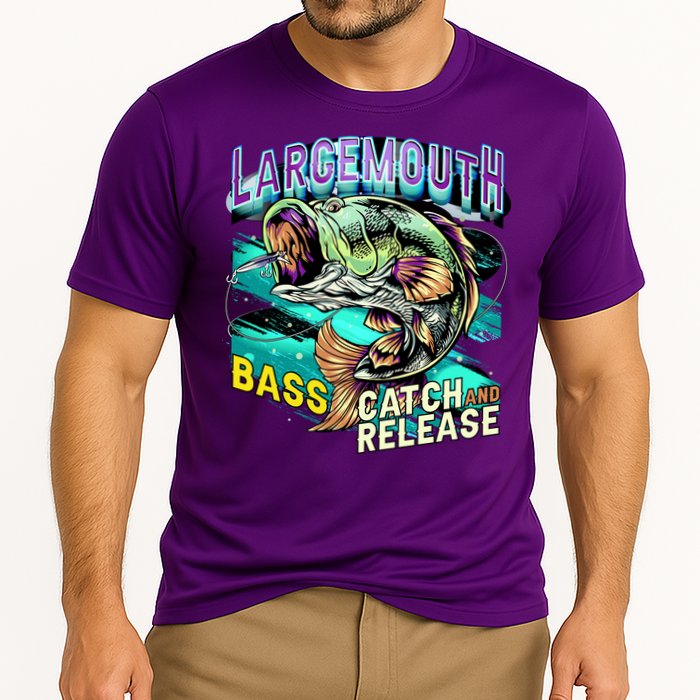 Large Mouth Bass Cooling Performance Crew T-Shirt