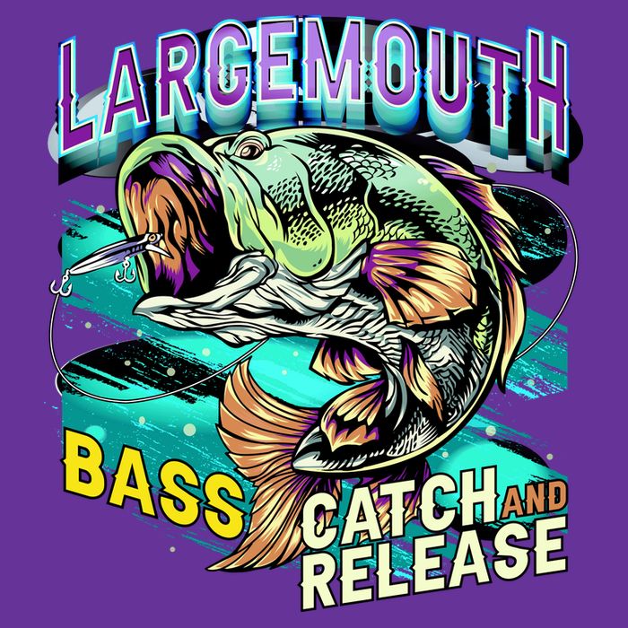 Large Mouth Bass Cooling Performance Crew T-Shirt