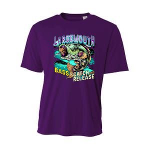 Large Mouth Bass Youth Performance Sprint T-Shirt