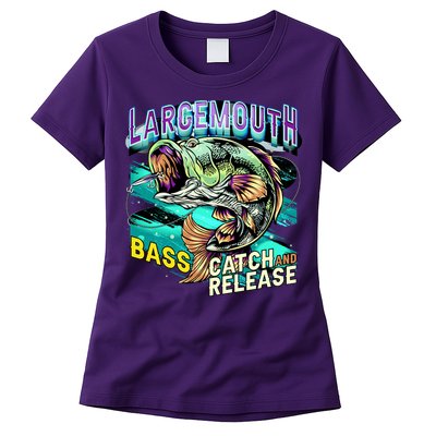 Large Mouth Bass Womens T-Shirt