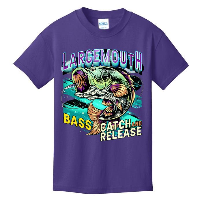 Large Mouth Bass Kids T-Shirt