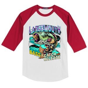 Large Mouth Bass Kids Colorblock Raglan Jersey