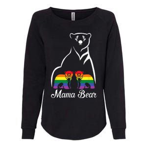 LGBT Mama Bear Pride Mom Rainbow Womens California Wash Sweatshirt