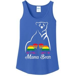 LGBT Mama Bear Pride Mom Rainbow Ladies Essential Tank