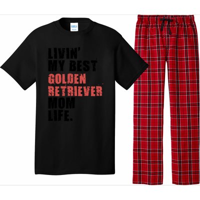 Livin My Best Golden Retriever Mom Life Adc103d Gift Pajama Set