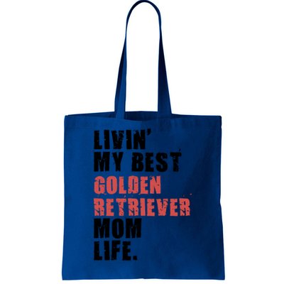 Livin My Best Golden Retriever Mom Life Adc103d Gift Tote Bag