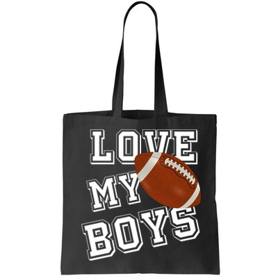 Love My Boys Cute Football Bag
