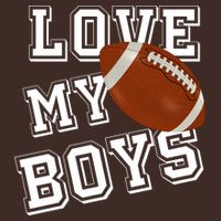 Love My Boys Cute Football Cooling Performance Crew T-Shirt