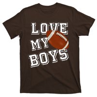 Love My Boys Cute Football T-Shirt