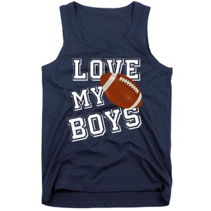 Love My Boys Cute Football Tank Top