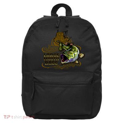 Large Mouth Bass Vintage 16 in Basic Backpack