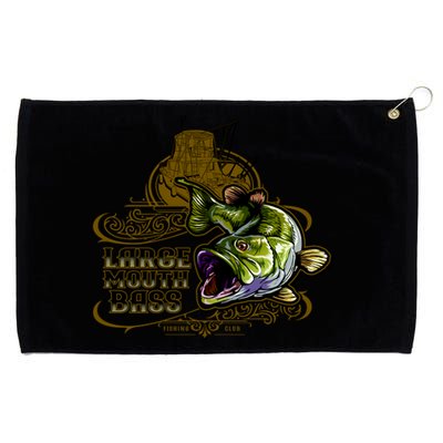 Large Mouth Bass Vintage Grommeted Golf Towel