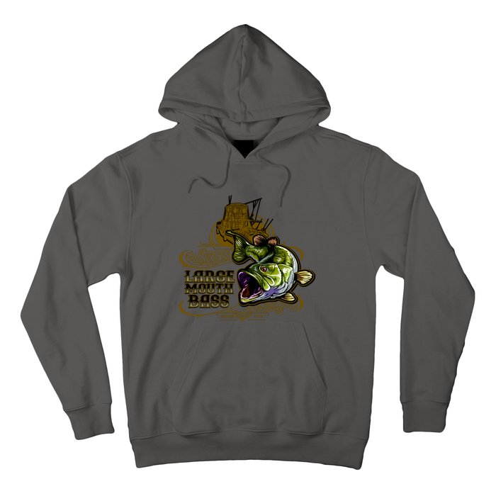 Large Mouth Bass Vintage Hoodie