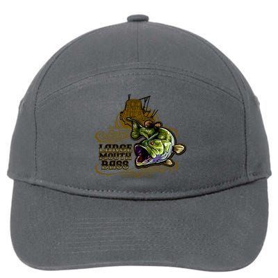 Large Mouth Bass Vintage 7-Panel Snapback Hat