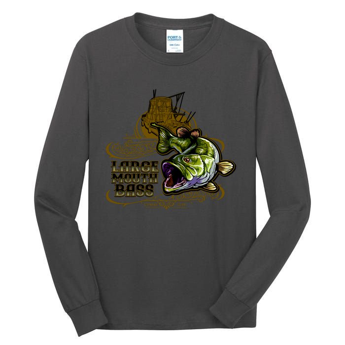 Large Mouth Bass Vintage Tall Long Sleeve T-Shirt