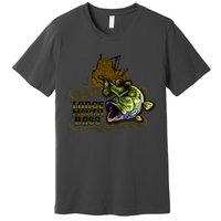 Large Mouth Bass Vintage Premium T-Shirt