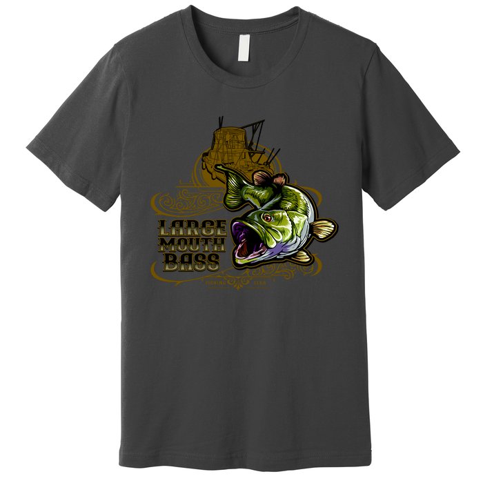 Large Mouth Bass Vintage Premium T-Shirt