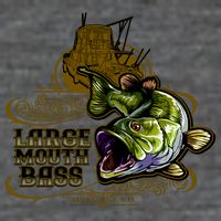 Large Mouth Bass Vintage Toddler T-Shirt