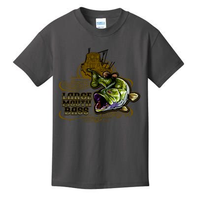 Large Mouth Bass Vintage Kids T-Shirt