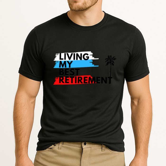 Living My Best Retirement Cooling Performance Crew T-Shirt