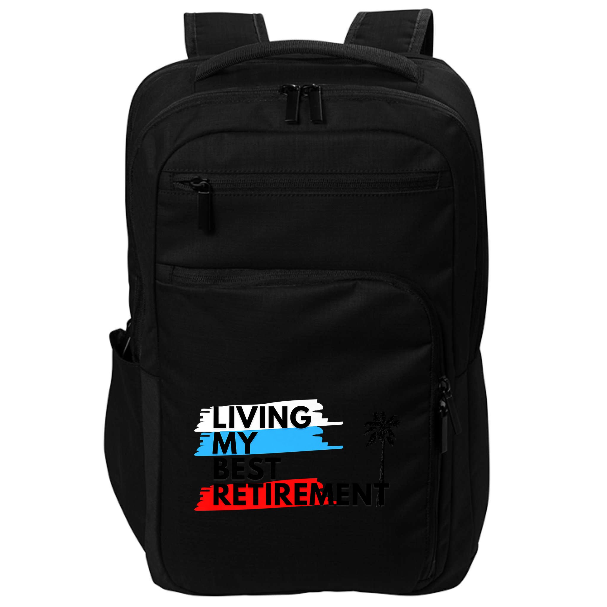 Living My Best Retirement Impact Tech Backpack