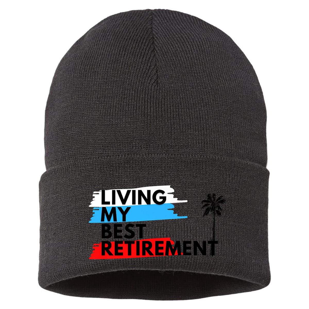 Living My Best Retirement Sustainable Knit Beanie