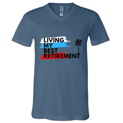 Living My Best Retirement V-Neck T-Shirt
