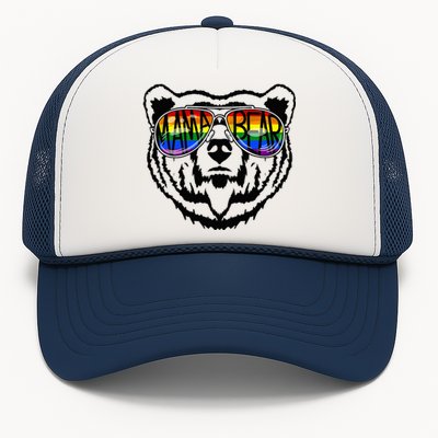 LGBTQ Mama Bear Proud Mom Momma Ally Rainbow Flag Pride Trucker Hat