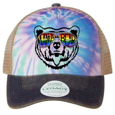 LGBTQ Mama Bear Proud Mom Momma Ally Rainbow Flag Pride Legacy Tie Dye Trucker Hat