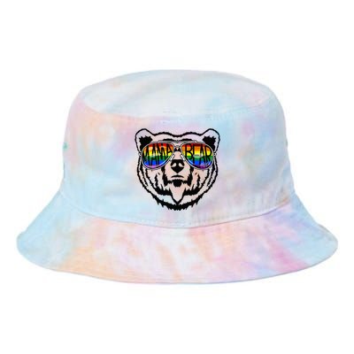 LGBTQ Mama Bear Proud Mom Momma Ally Rainbow Flag Pride Tie Dye Newport Bucket Hat