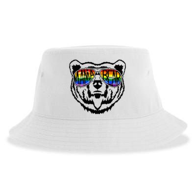 LGBTQ Mama Bear Proud Mom Momma Ally Rainbow Flag Pride Sustainable Bucket Hat