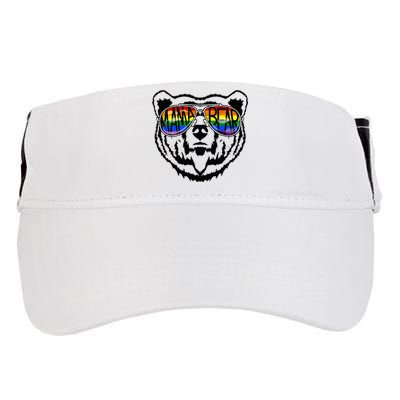 LGBTQ Mama Bear Proud Mom Momma Ally Rainbow Flag Pride Adult Drive Performance Visor