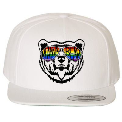 LGBTQ Mama Bear Proud Mom Momma Ally Rainbow Flag Pride Wool Snapback Cap