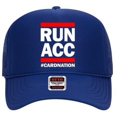 Louisville Men Basketball Run Acc Cardnation High Crown Mesh Back Trucker Hat