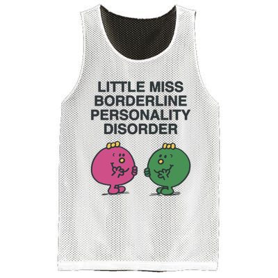 Little Miss Borderline Personality Disorder Mesh Reversible Basketball Jersey Tank