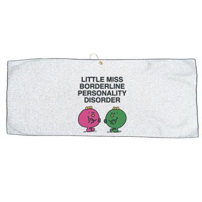 Little Miss Borderline Personality Disorder Large Microfiber Waffle Golf Towel