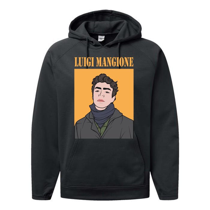 Luigi Mangione Brian Thompson Unitedhealthcare Ceo Performance Fleece Hoodie