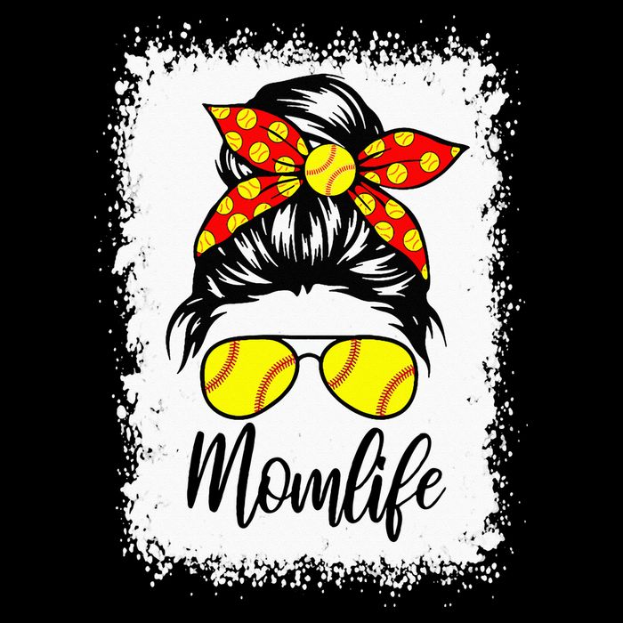 Leopard Messy Bun Ball Mom Baseball Softball Mom Mothers Day 16 in Basic Backpack